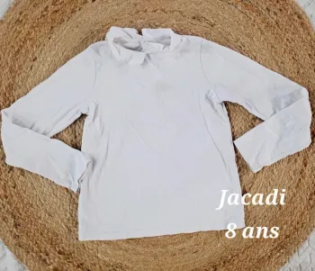 Haut Jacadi col petale 8 ans