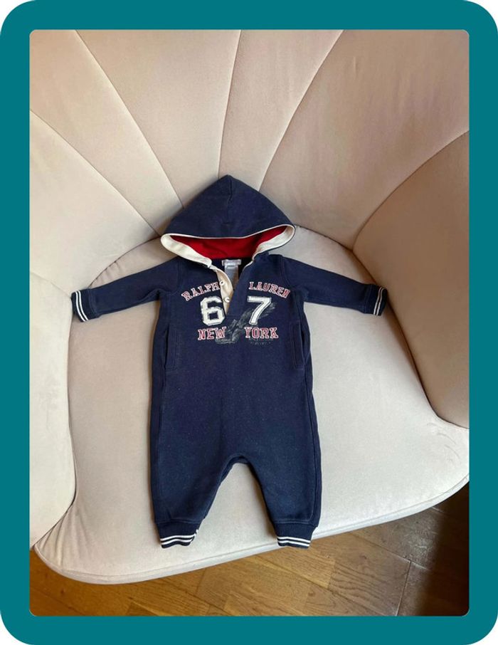 Combinaison jersey épaisse 3 mois Ralph Lauren - photo numéro 2