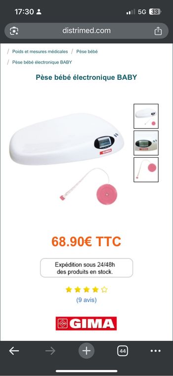 Pèse bébé/ balance bébé