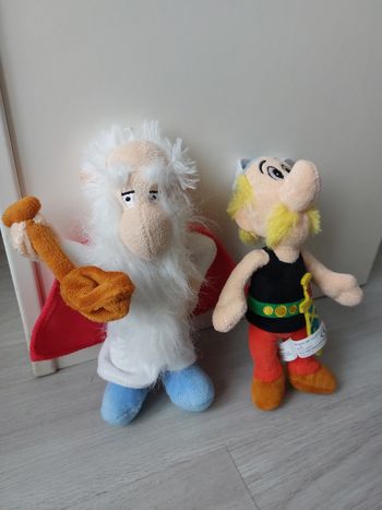 Peluches Asterix et Panoramix