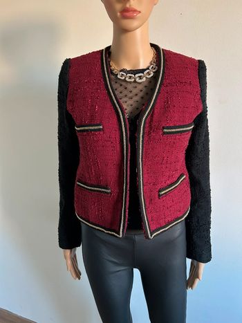 Blazer rouge et noir Mango taille S TBE