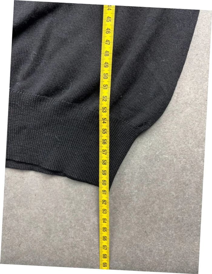 Pull sweat Ralph Lauren avec bouton noir logo violet en laine - photo numéro 8