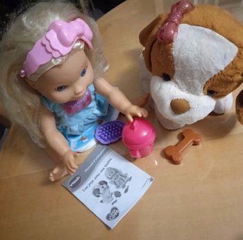 Poupée Lou avec son toutou