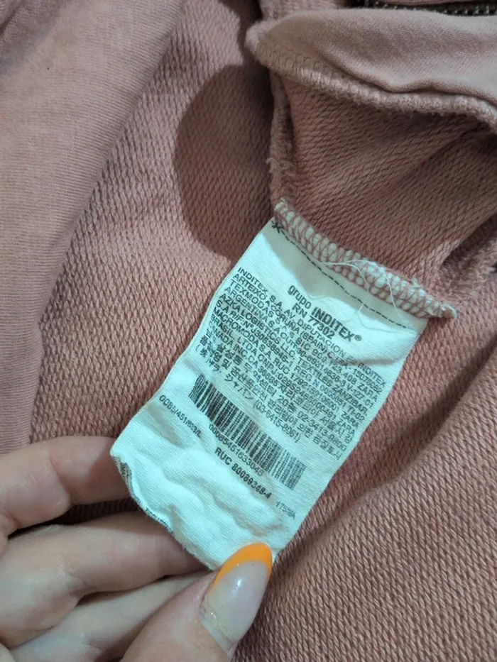 Gilet rose ZARA x Everlast – Taille 40-42 – Zip et capuche - photo numéro 3