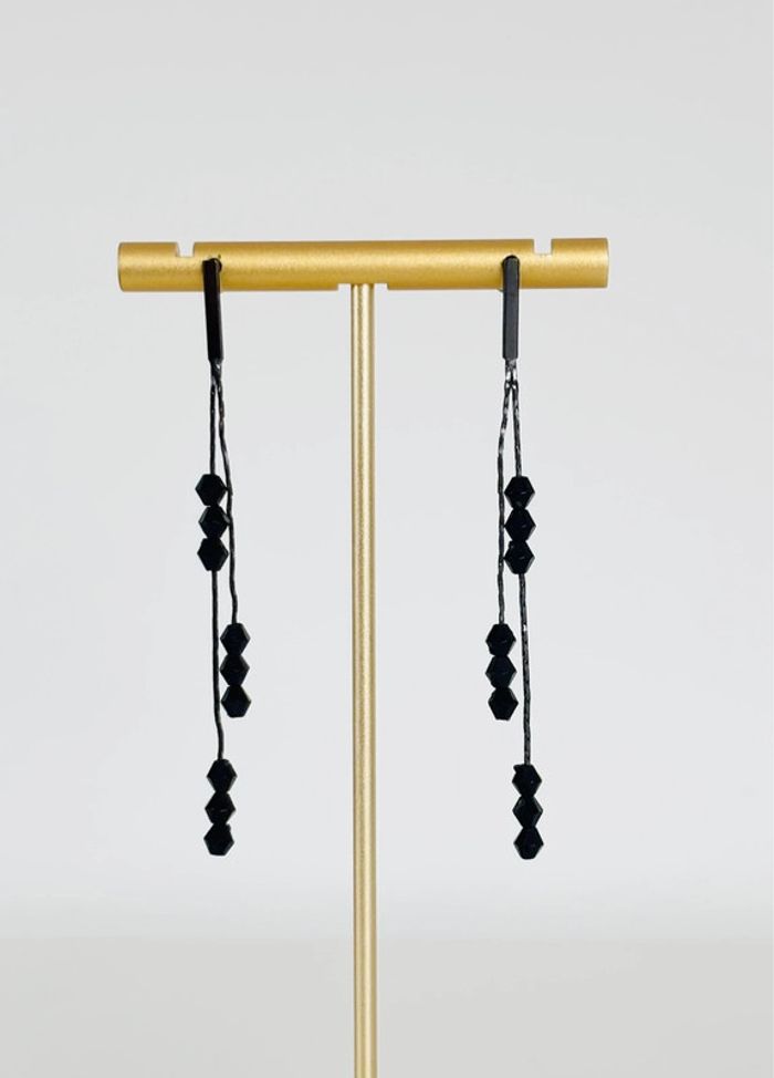Boucles d’oreilles noir