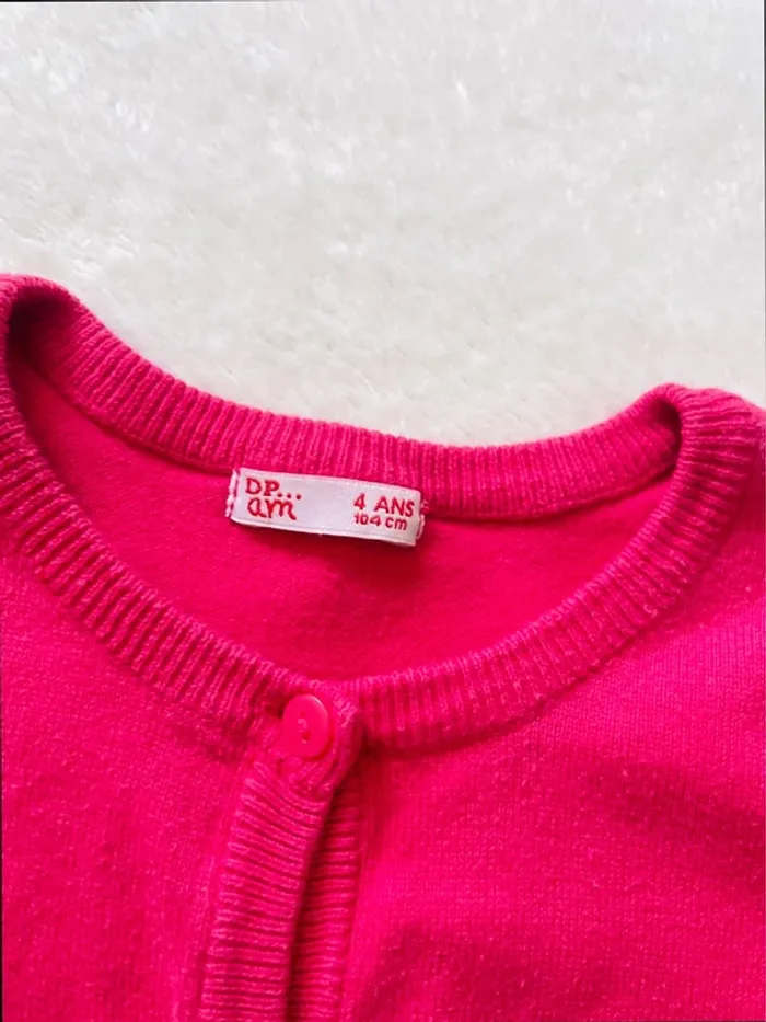 Gilet rose / framboise 4 ans - Du pareil au même - photo numéro 5