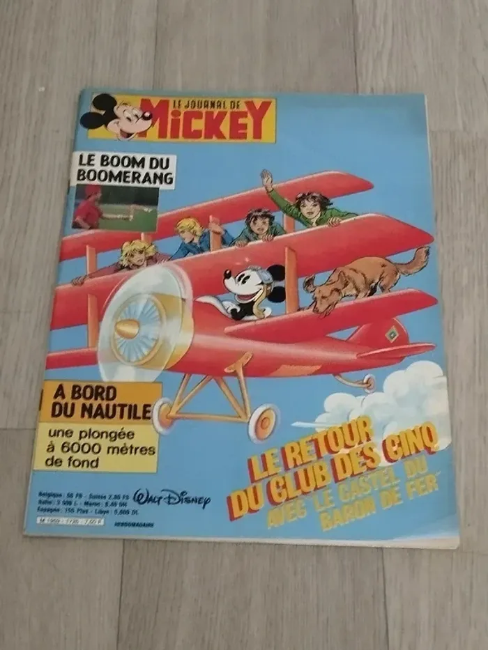 Lot Vintage 7 magazines Journal de Mickey année 1985 L065 - photo numéro 6