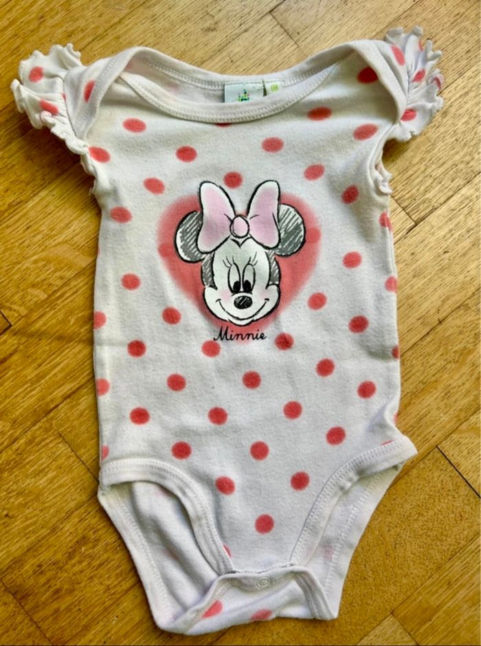 💖 lot de 5 bodies fille en 6 mois (Manches Courtes) - Disney, Tex, Orchestra - photo numéro 2