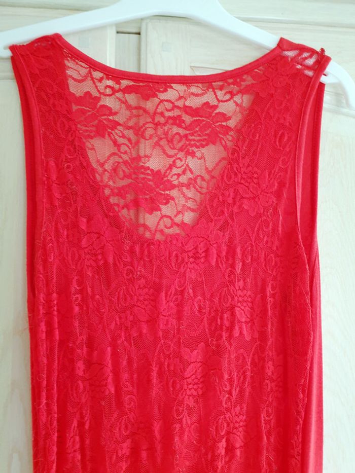 Haut dentelle rouge - Taille M - photo numéro 2