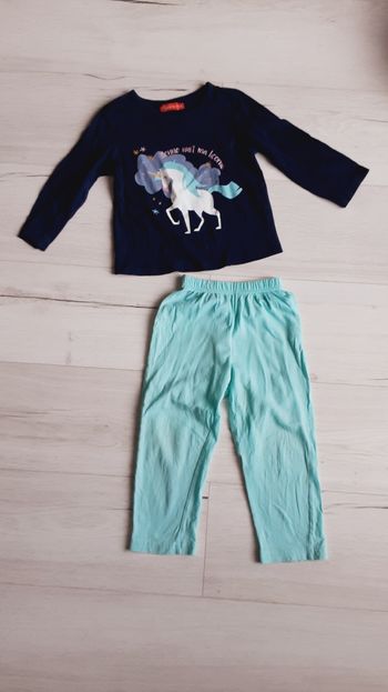 Vêtement fille pyjama Bonne nuit ma licorne Tissaia 3 ans