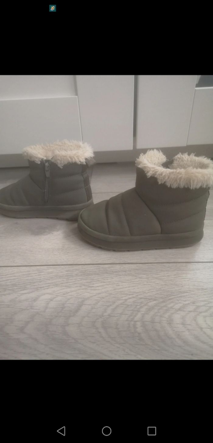Bottines chaudes grises zara - photo numéro 2