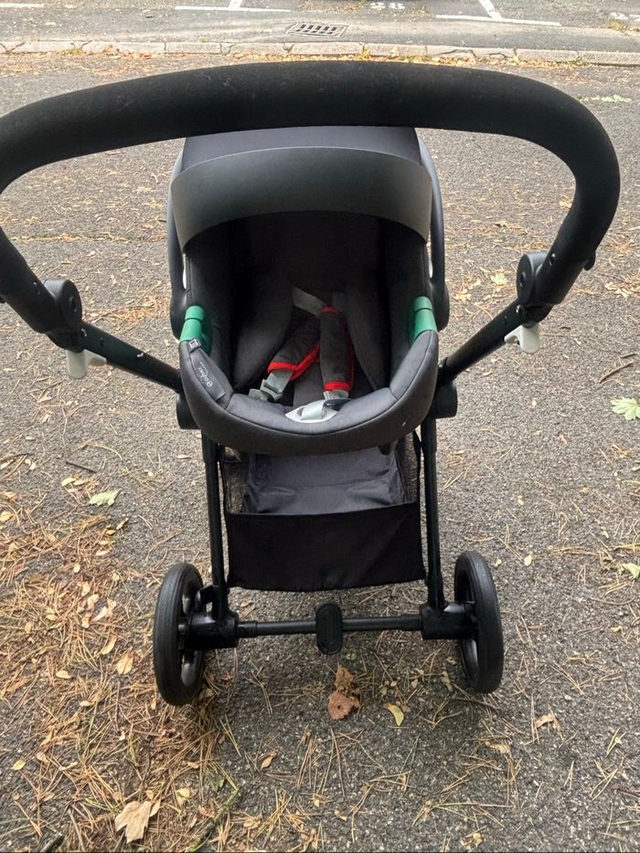 Poussette trio Cybex Gold Eos + boîte d’origine et housse de pluie cybex