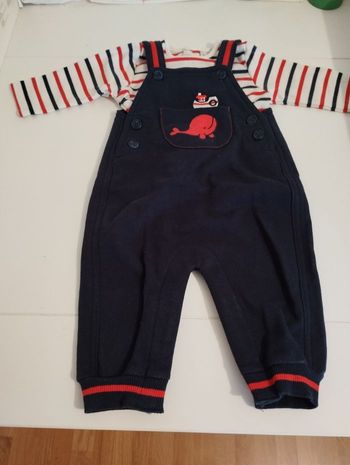 Ensemble salopette t-shirt ML