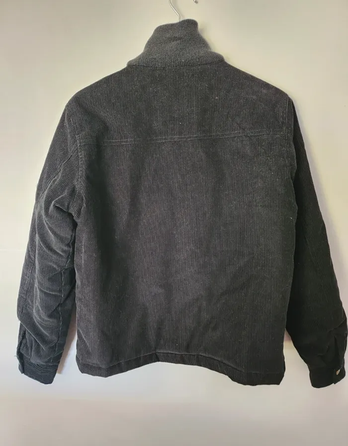 Manteau blouson côtelé noir lotus blossom taille 42/44 excellent état - photo numéro 4
