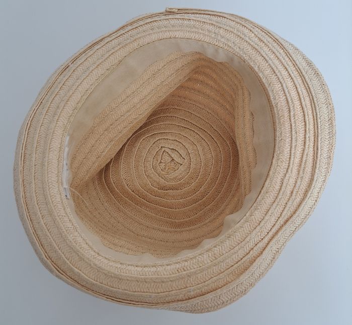 Chapeau paille bébé garçon d.48 cm BE - photo numéro 6
