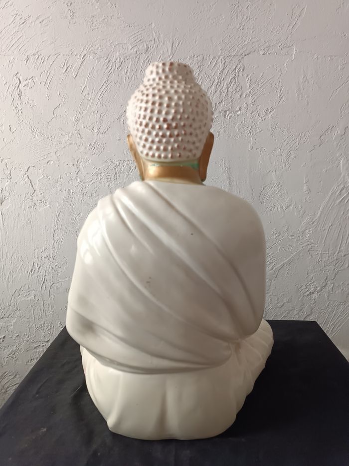 Bouddha blanc Lotus - photo numéro 2