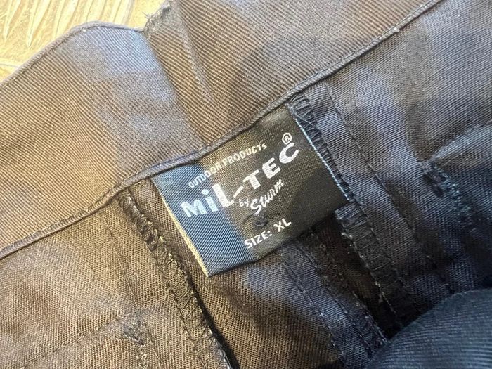 pantalon enfant garcon type bdu noir mil-tec taille xl neuf - photo numéro 2
