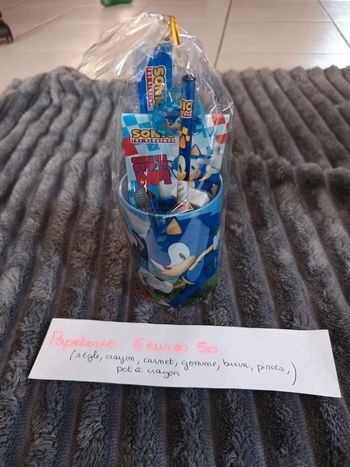 Set de papeterie Sonic