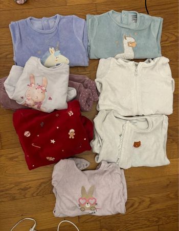 Lot de 7 pyjamas manches longues 6 mois
