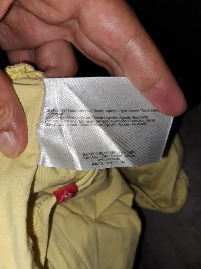 Blouse sans manche jaune avec colombe L edc - photo numéro 11