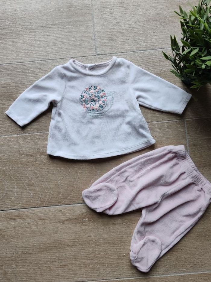 Pyjama escargot Obaïbi 3 mois Neuf 🌸
