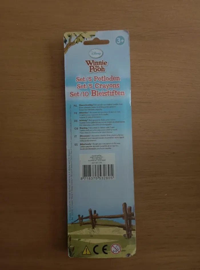 Set de 5 crayons à papier, de bois avec embout gomme - photo numéro 2