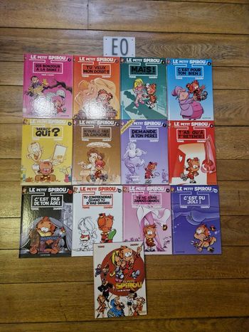 Lot de 13 bd le petit spirou en eo