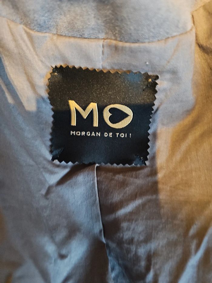 Blouson style daim gris morgan - photo numéro 5