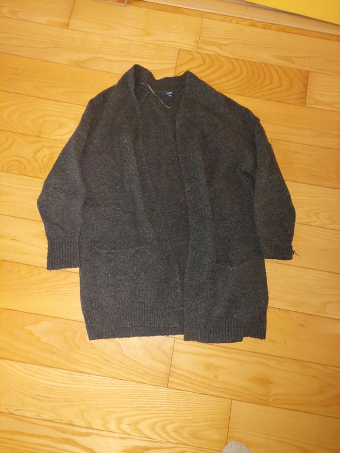 Gilet gris foncé kiabi - photo numéro 2