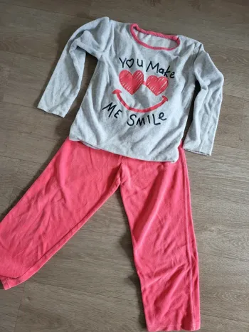 Pyjama velour 8 ans