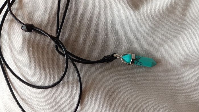 Collier pendule turquoise - photo numéro 4