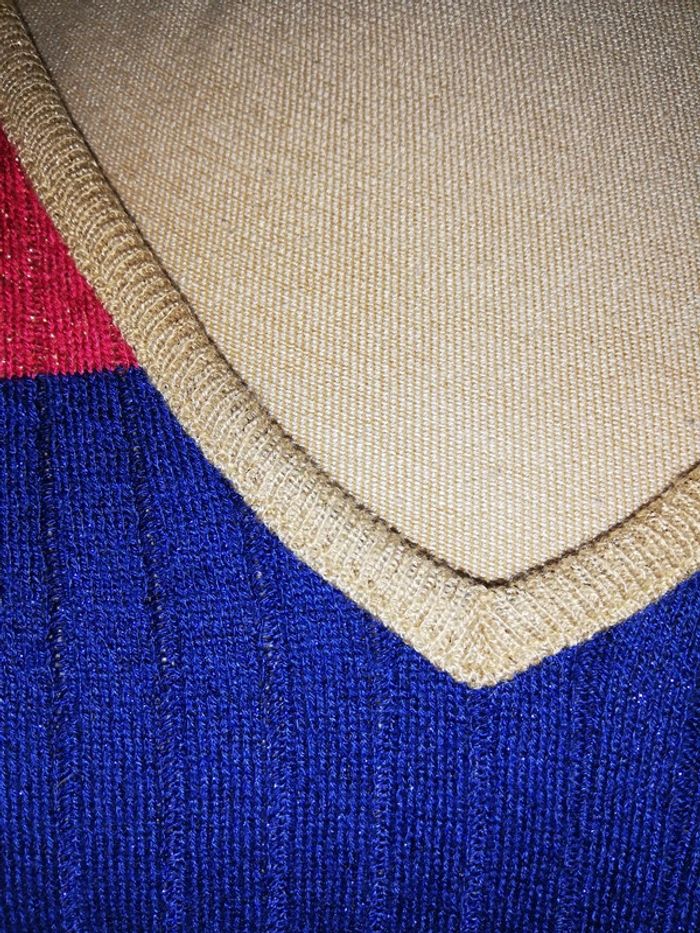pull côtelé et rayé - multicolore - photo numéro 2