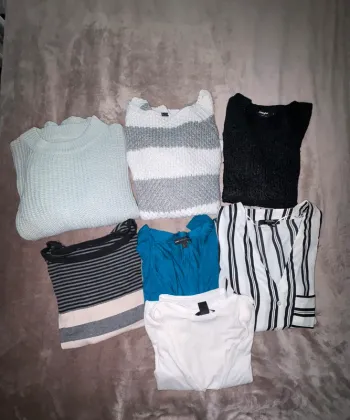Lot de 7 vêtements hauts femme taille S