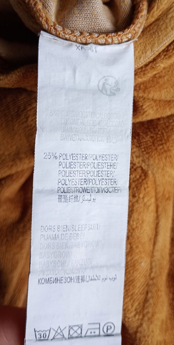 Pyjama velours bébé - photo numéro 3