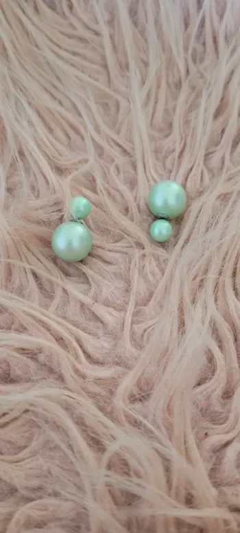 Boucles d oreilles vertes