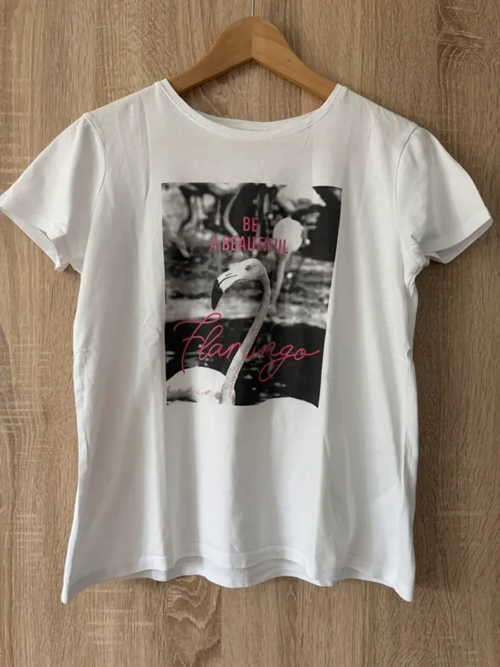 T-shirt blanc imprimé Etam - photo numéro 4