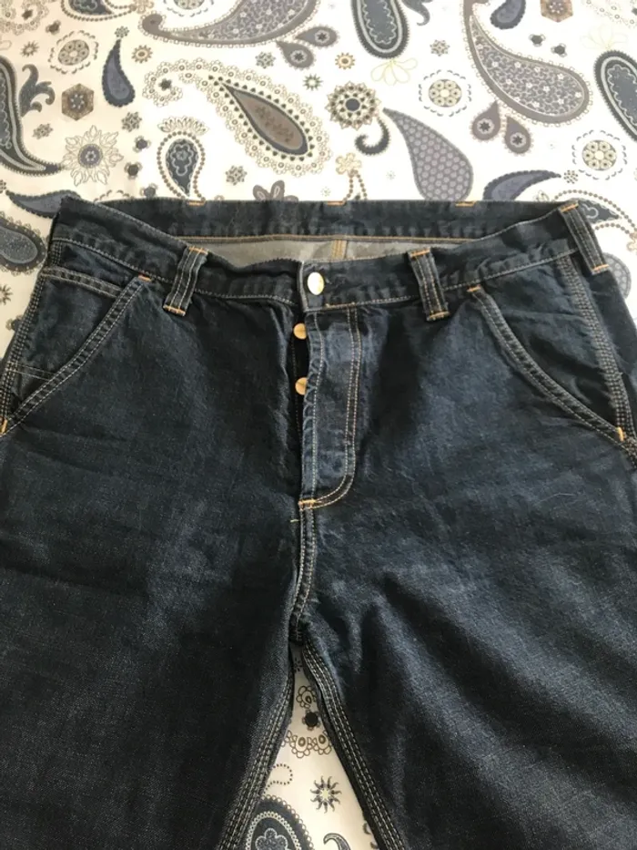 Bermuda jean brut Carhartt w32 / 42FR - photo numéro 6