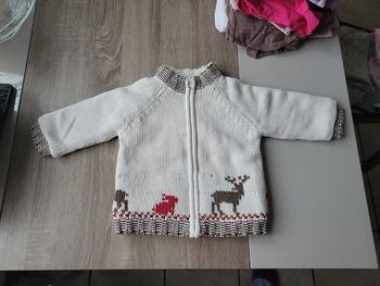 Superbe veste en laine doublée Vert Baudet 2 ans
