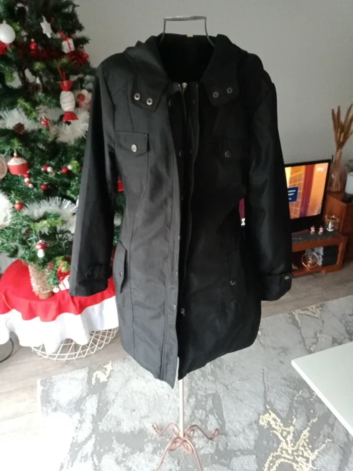 Manteau veste noir - photo numéro 2