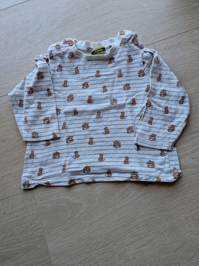 Haut ML tape à l'oeil 12 mois renard