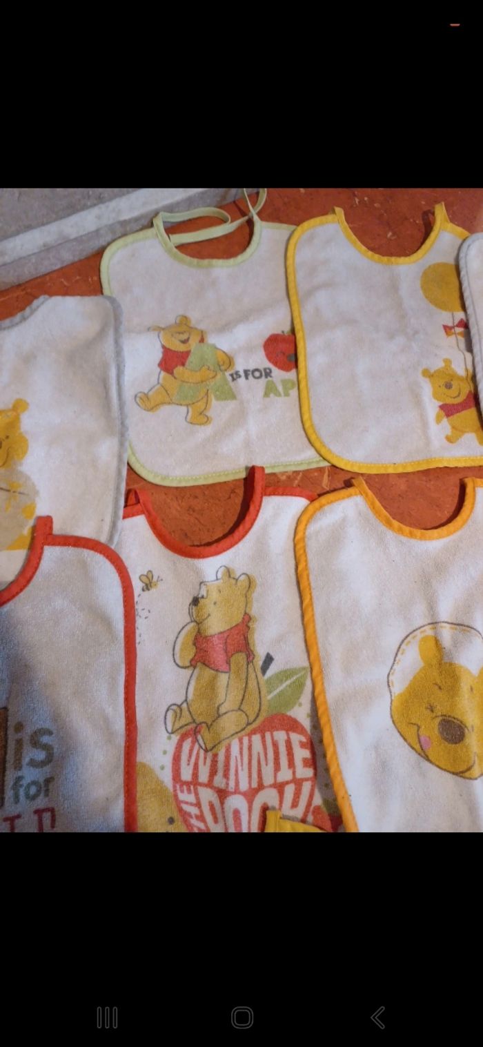 Lot de 9 bavoirs Winnie l ourson - photo numéro 3