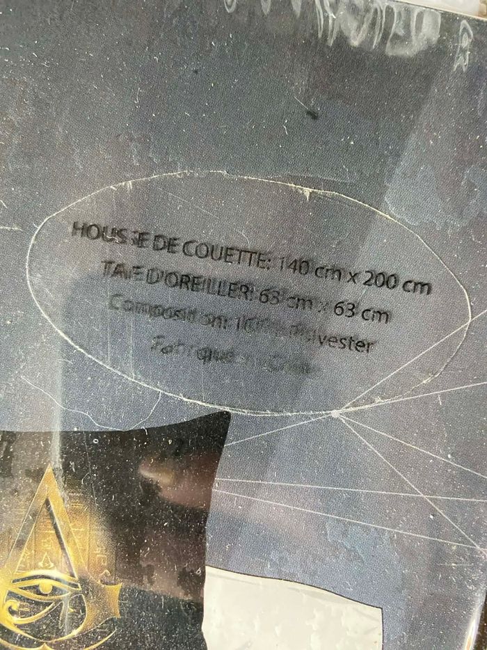 Parure de lit Assassin's Creed Origines Ubisoft 140x200 - photo numéro 3