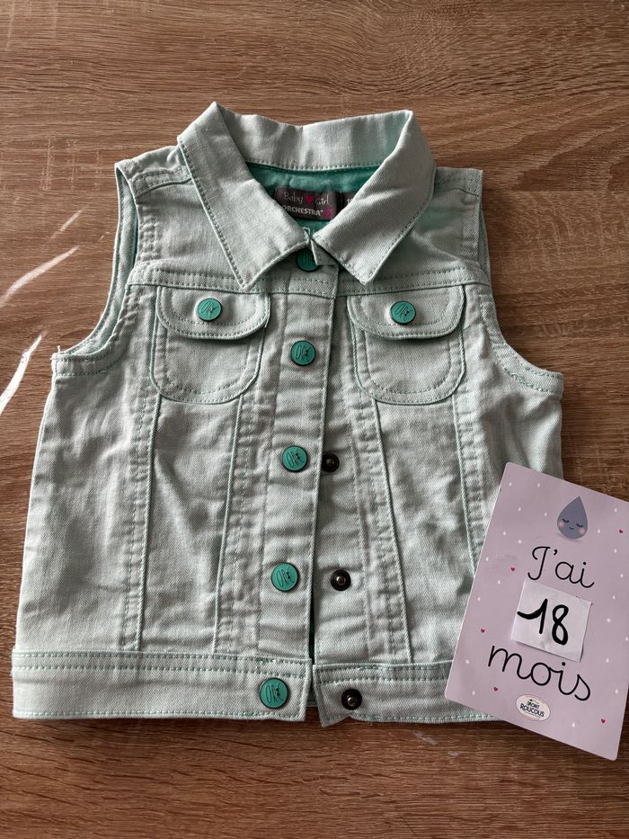 Veste en jean sans manches Orchestra t.18m