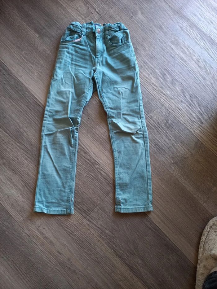 Jean turquoise 8 ans