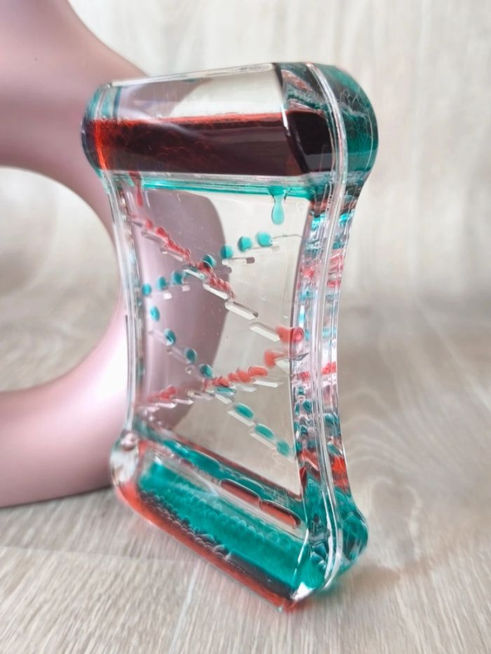 Sablier à huile double apaisant vert et rouge - photo numéro 6