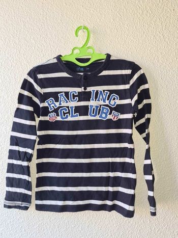 polo bleu marine rayer Gemo