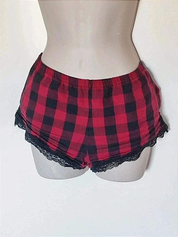 Short pyjama carreaux rouge noir / Undiz - 36/S