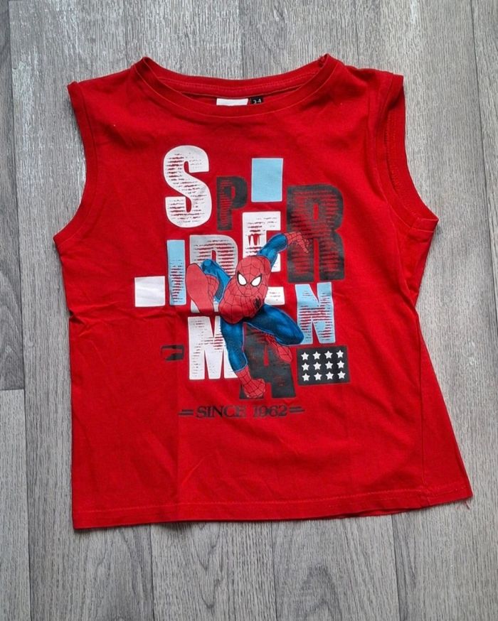Débardeur Rouge imprimé spiderman marvel garçon 3 Ans - photo numéro 2