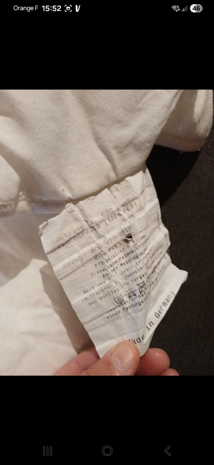 Couette blanche 100 / 135 cm - photo numéro 2