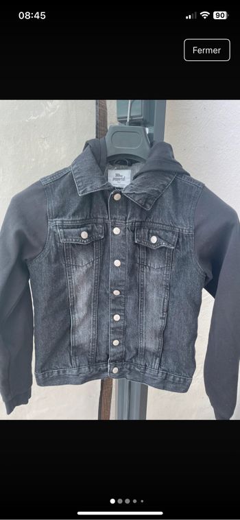 Veste en jeans à capuche